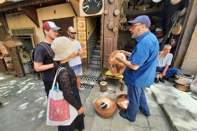 Fez: A FEScinating group tour - Saffarin Square and metalwork in public view