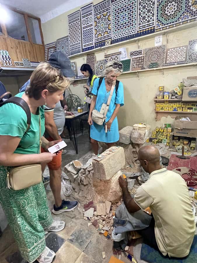 Friend tour guide to Fes Medina private walking tour - The tannery and the smell of old Fes
