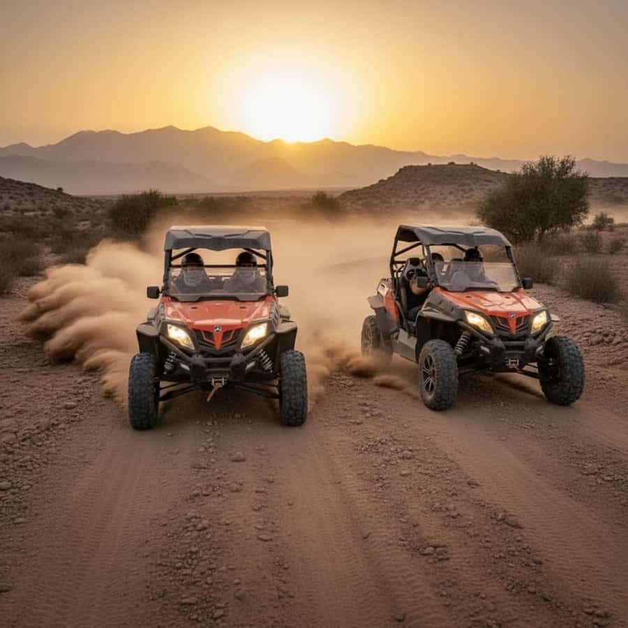 From Agadir/Taghazout: Buggy Safari Adventure & Moroccan Tea - A short ride with a very Moroccan surprise