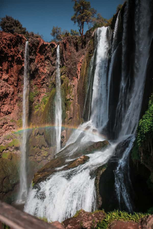 From Marrakech: A day Trip to Ouzoud waterfalls - The boat ride below the cascades