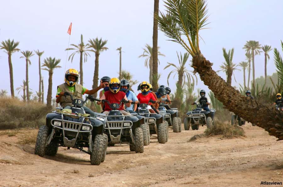 From Marrakech: Adventure Quad Ride in La Palmeraie - From Marrakech streets to the Palmeraie