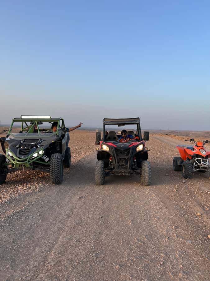 From Marrakech: Agafay Desert Buggy 1Hour & Dinner Show - Safety briefing before the one-hour buggy ride