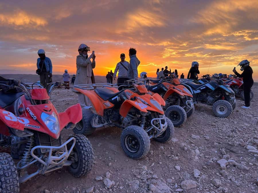 From Marrakech: Agafay Desert Quad Biking Tour with Transfer - The first ride: sandy tracks and rocky ground