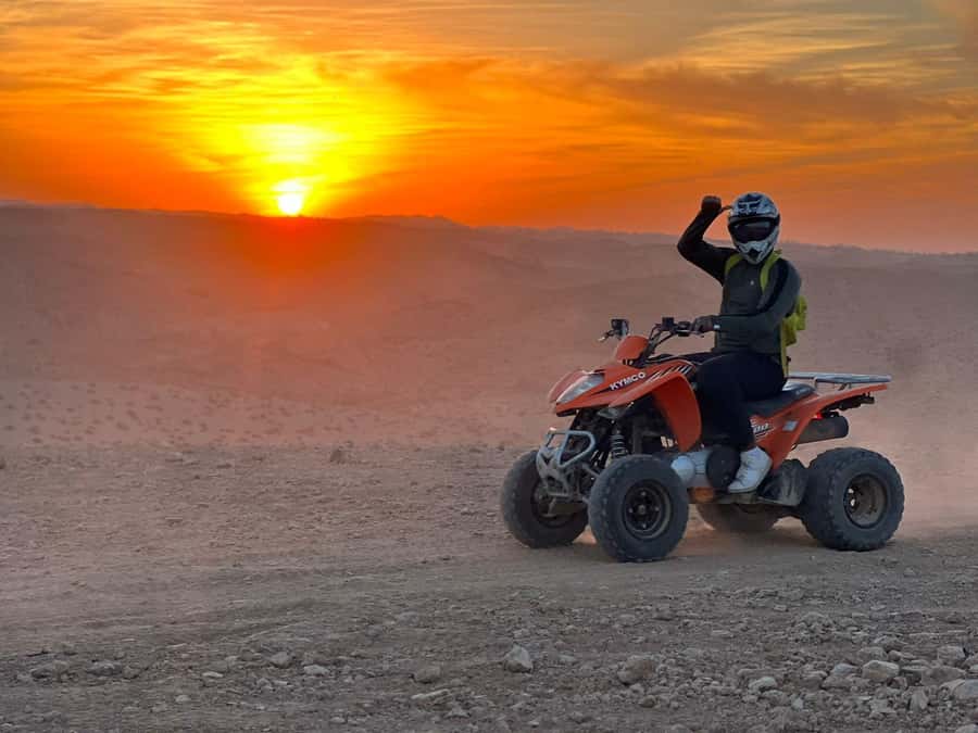 From Marrakech: Agafay Desert Quad Biking Tour with Transfer - Mint tea, biscuits, and a 20-minute rest