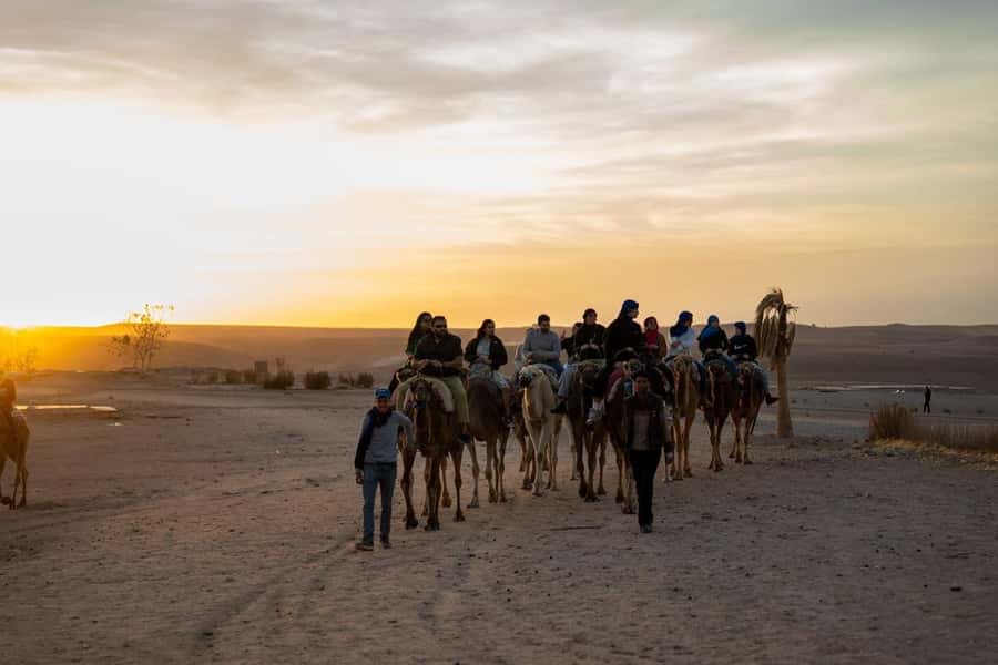From Marrakech: Agafay Desert Quad Biking with Dinner & Show - Tea, traditional dress, and the first desert stop