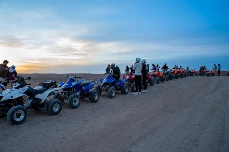 From Marrakech: Agafay Desert Quad Biking with Dinner & Show - Agafay views and Atlas Mountain photo stops