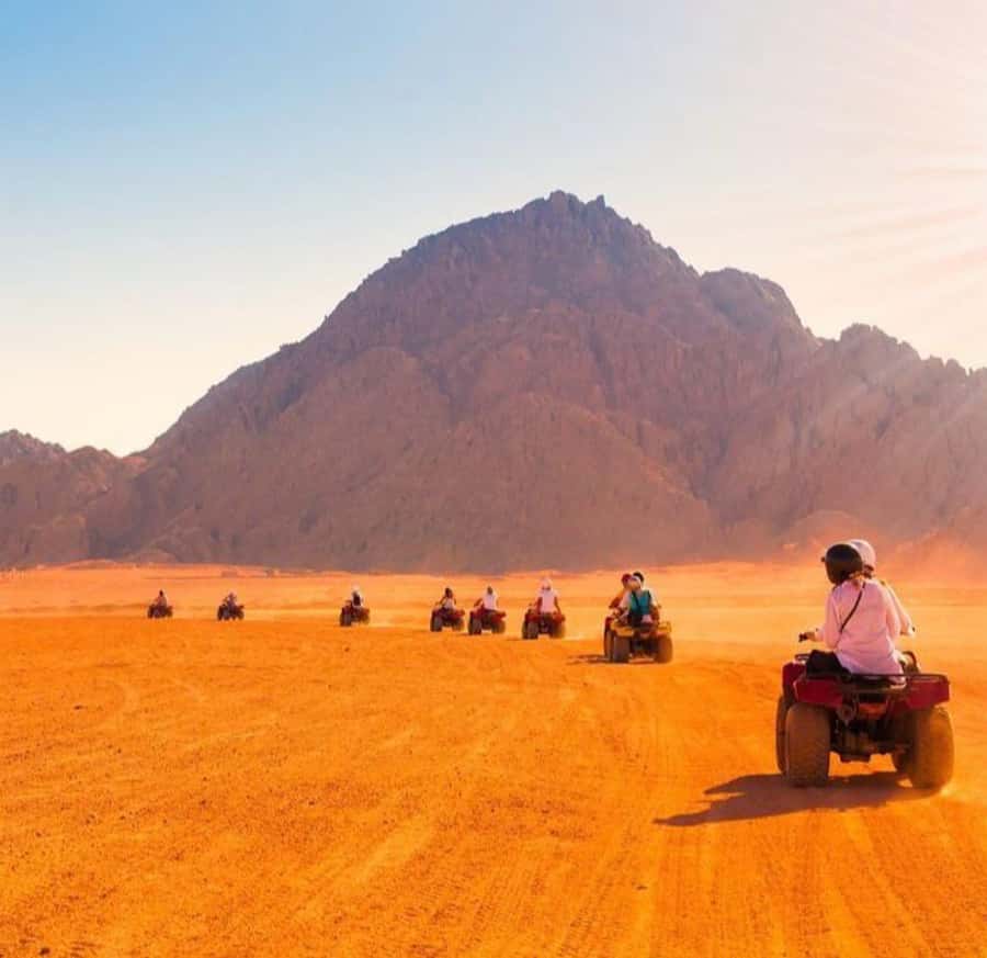 From Marrakech: Agafay Desert Quad Biking with Dinner & Show - Dinner inside a nomadic tent