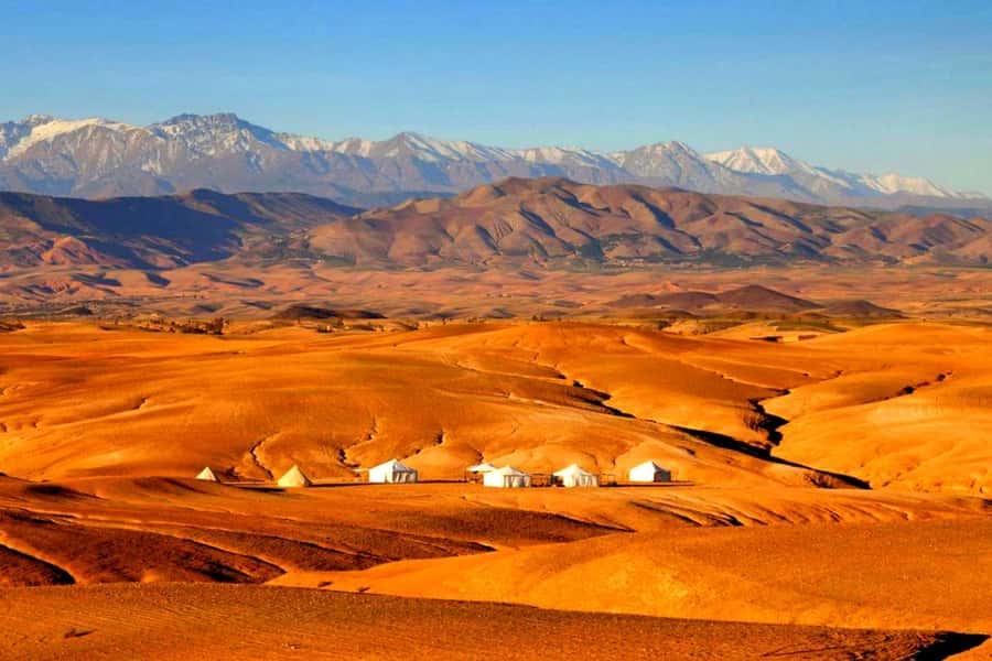 From Marrakech : Agafay Desert Sunset Dinner with Camel Ride - The 20-minute camel ride is short and manageable