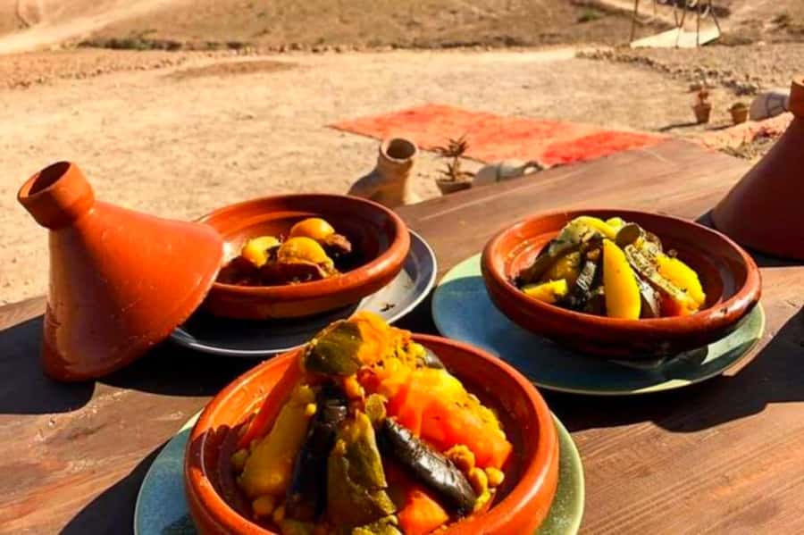 From Marrakech: Agafay Desert Sunset Dinner with Live Show - What happens at the argan oil cooperative