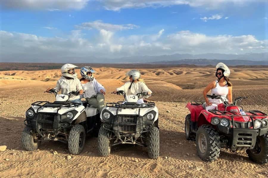 From Marrakech: Agafay Desert Sunset, Quad Biking, & Dinner - Ahwach music around the bonfire