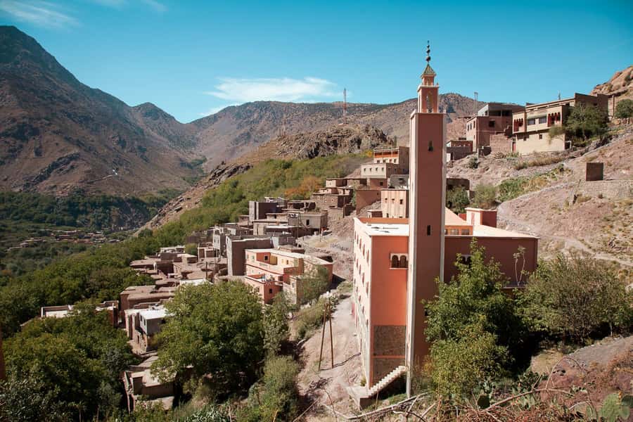 From Marrakech: Atlas Mountains Full-Day Hiking Trip w Lunch - Walking through Imlil Valley villages