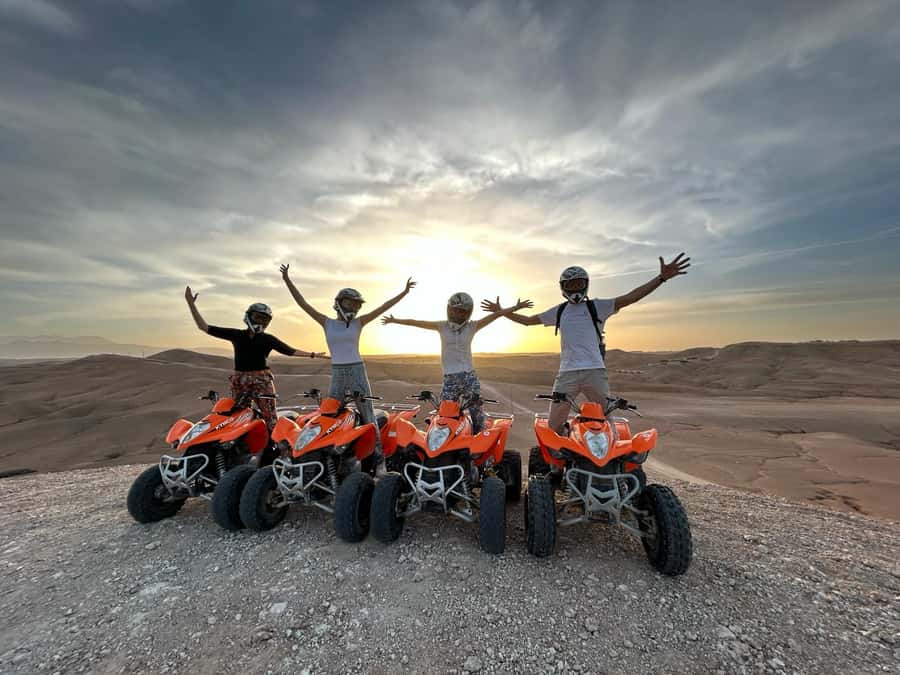 From Marrakech: ATV Quad Bike Tour in Agafay Desert - Riding across rocky tracks and low dunes