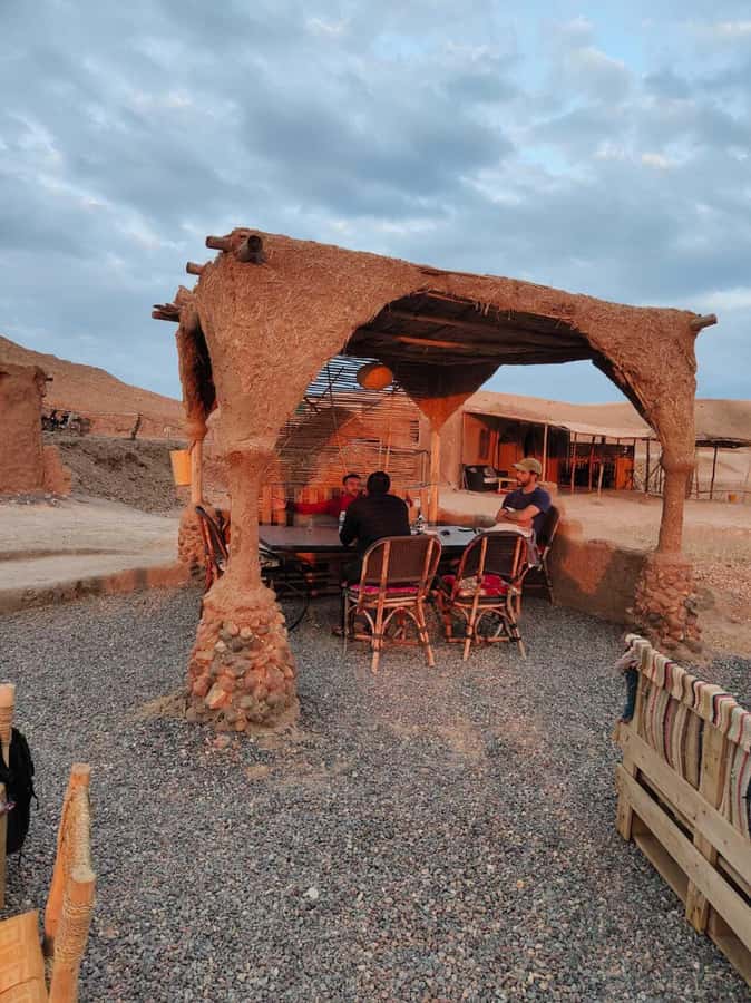 From Marrakech: Camel, Quad Bike Tour, Sunset, Dinner & Show - Moroccan dinner under Berber tents