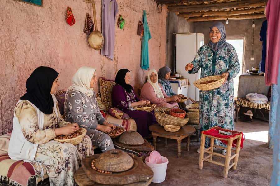 From Marrakech: Essaouira Coastal Escape with Lunch - The fishing port and blue boats