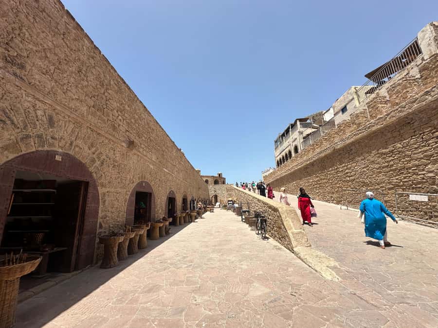 From Marrakech: Essaouira Day Trip with Beach Activities - The fishing port and bronze cannons
