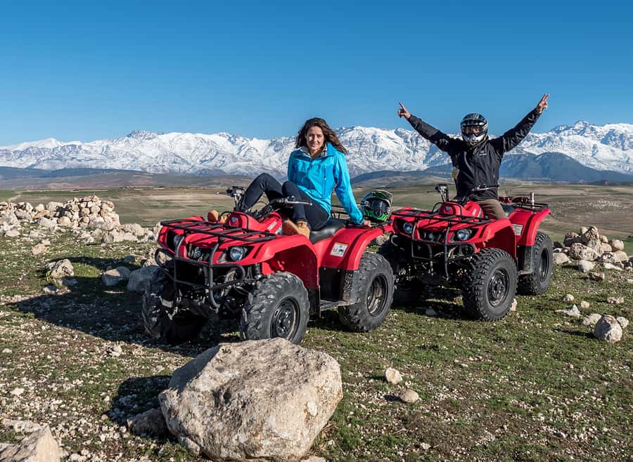 From Marrakech: Full-Day Agafay Desert Quad Adventure - Through canyons and open desert hills