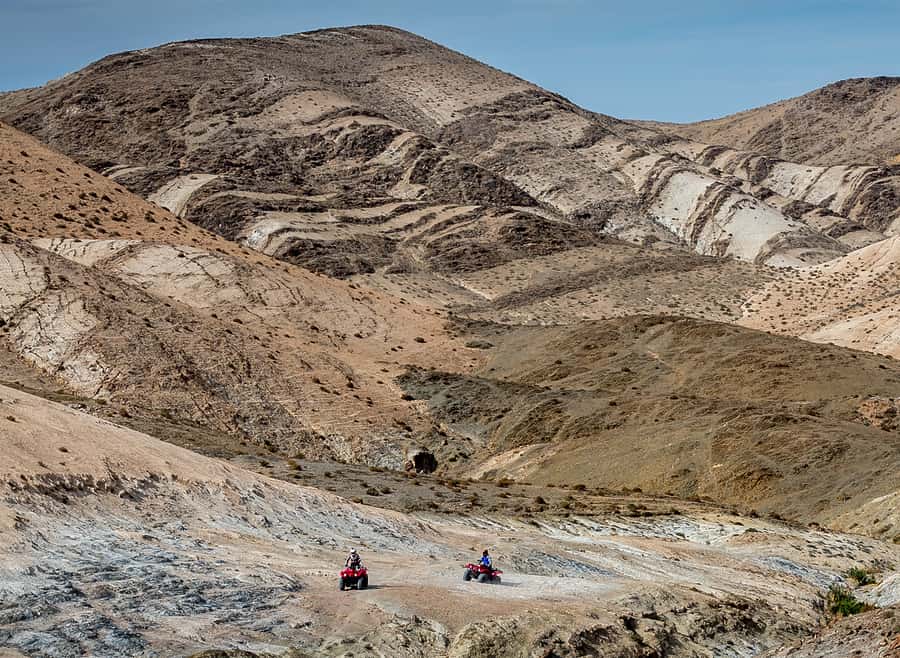 From Marrakech: Full-Day Agafay Desert Quad Adventure - Getting ready with a Yamaha quad