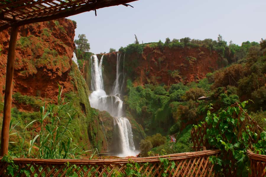 From Marrakech: Guided Ouzoud Waterfalls Tour with Boat Ride - Lunch with a view, plus cats and Moroccan staples