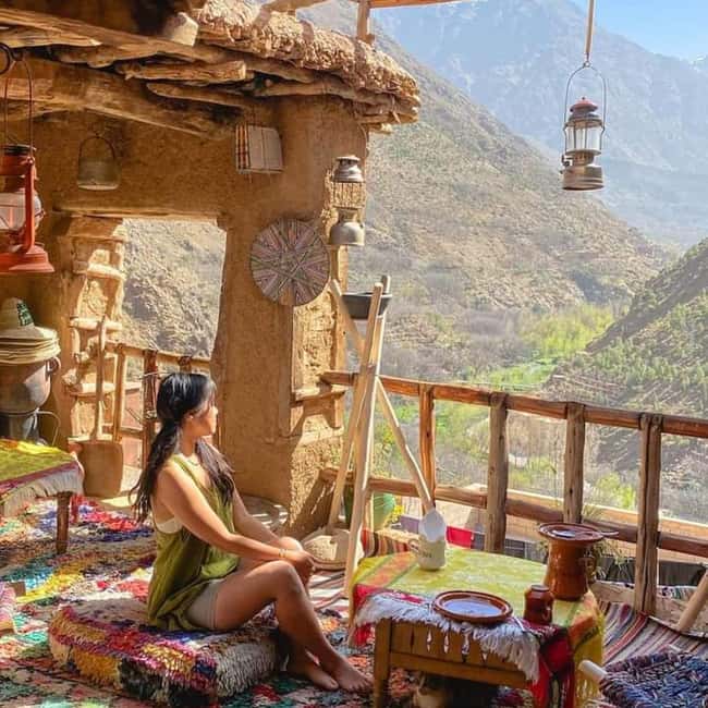 From Marrakech: Imlil Village and Kik Plateau Day Trip - Lalla Takerkoust Lake and the road to Aguergour