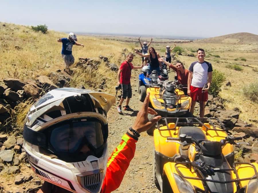 From: Marrakech: Lalla Takerkoust Lake Quad Bike Experience - From Marrakech to the red foothills