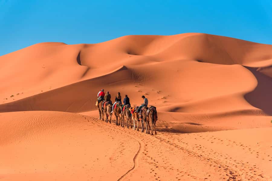 From Marrakech: Merzouga 3-Day Desert Safari with Food - Meeting the camels at Merzouga