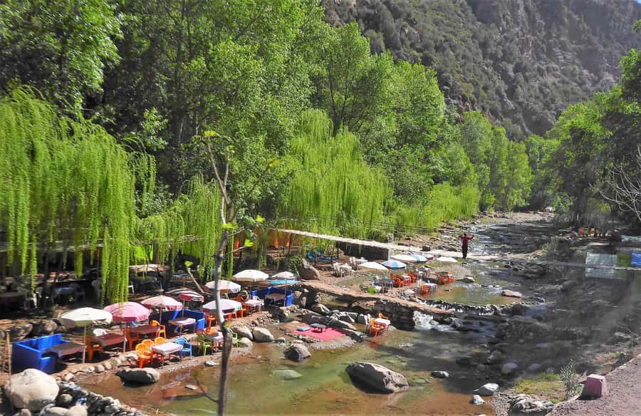 From Marrakech: Ourika Valley Trip, Waterfall Hike & Lunch - Hiking to the Setti Fatma waterfalls