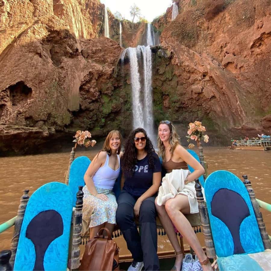 From Marrakech: Ouzoud Waterfalls Guided hike & boat Ride - First views of the 110-meter cascades