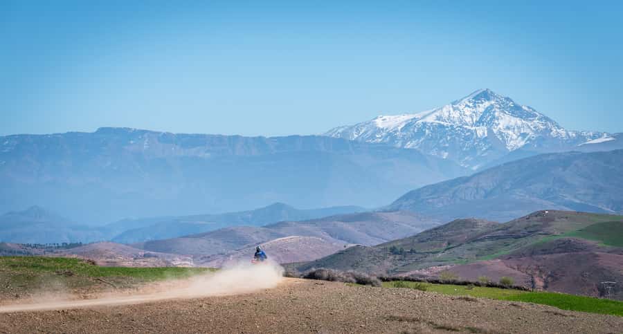 From Marrakech: Premium Agafay Desert Half-Day Quad Biking - Mint tea, Moroccan snacks, and a welcome pause