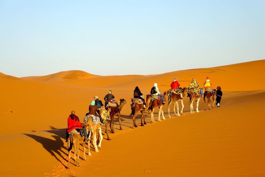 From Marrakech: Private 3-Day Desert Trip to Merzouga - Arrival at Merzouga and the Erg Chebbi camel ride