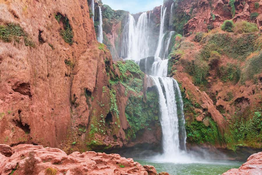 From Marrakech: Private Ouzoud Falls & Boat Ride Day Trip - Lunch above the falls