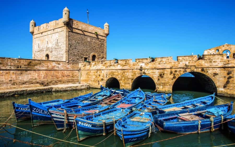 From Marrakech: small group Day Trip To Essaouira Mogador - The Skala ramparts and old cannons