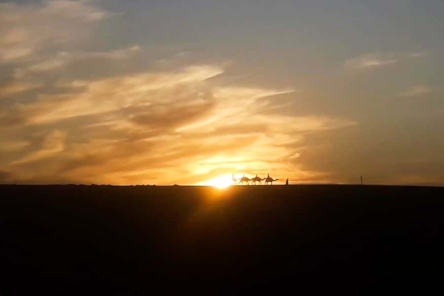 From Marrakech: Sunset Camel Ride in the Agafay Desert - The drive trades city noise for open Atlas views