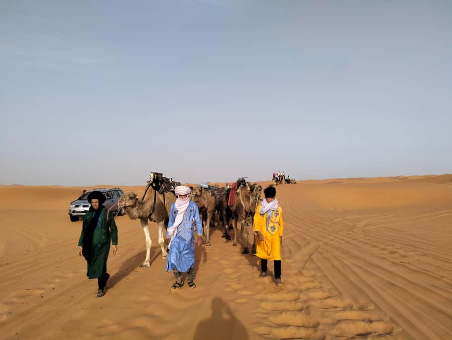From Marrakech to Agadir : 4-Day Sahara Desert Tour - Sunset by camel at Erg Chebbi