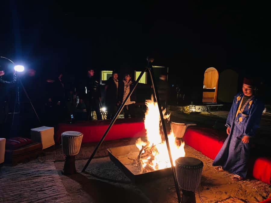 From Zagora: Overnight Desert Tour to Erg Chigaga Camel ride - Your private tent and the evening camp