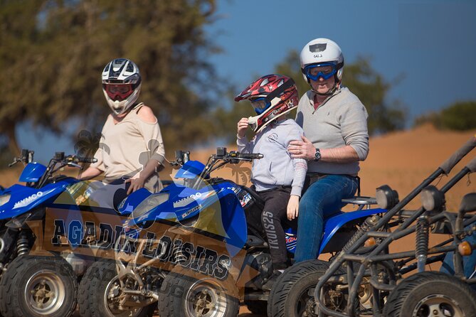 Half Day Agadir Quad Biking ATV - Getting fitted with a quad, helmet, and goggles