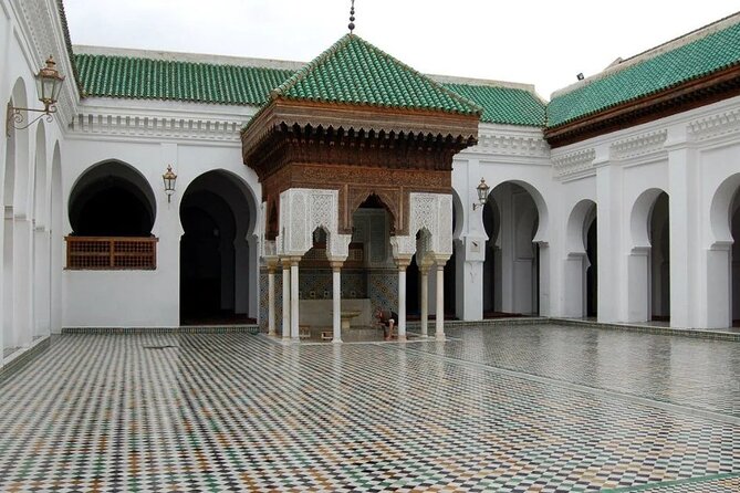 Half-Day Private Guided Walking Tour in Fez Medina - Al-Attarine Madrasa: tilework in a quiet courtyard