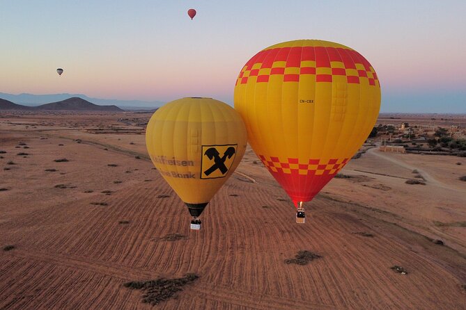 Hot Air Balloon with Breakfast from Agadir - Tea, fire, and the balloon before sunrise