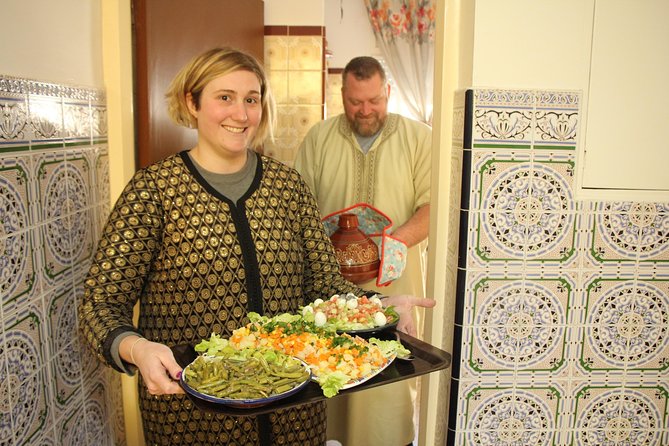 Join Best Moroccan Cooking Class with Chef Khadija ( Over 35 years Experience ) - A Class for Families, Couples, and Solo Cooks
