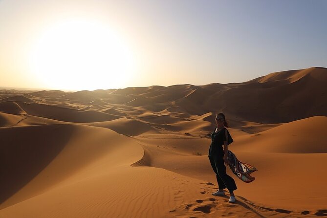 Luxury 2-Days Desert Trip from Fes to.:( fes or marakech) - Arriving at Merzouga and the Erg Chebbi dunes