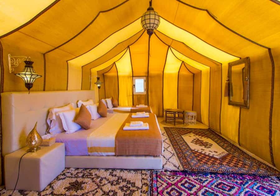 Marrakech: 3-Day Merzouga Desert Experience Camel & Meals - Dinner, drums, and a basic desert camp