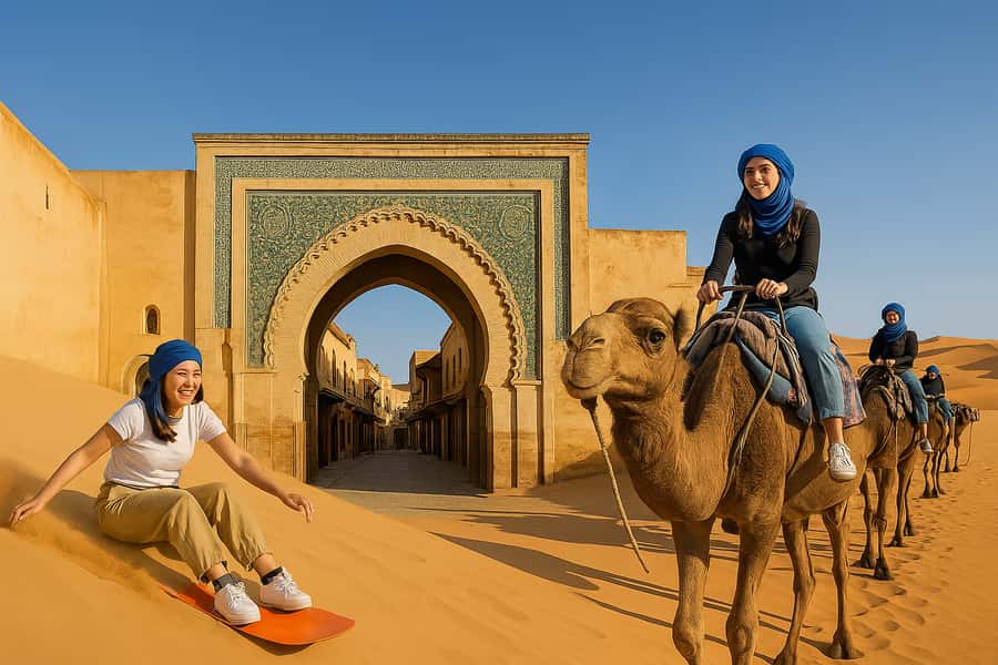 Marrakech: 3-Day Trip to Fez with Sandboarding & Camel Ride - Day 1: Crossing the High Atlas to Ait Ben Haddou