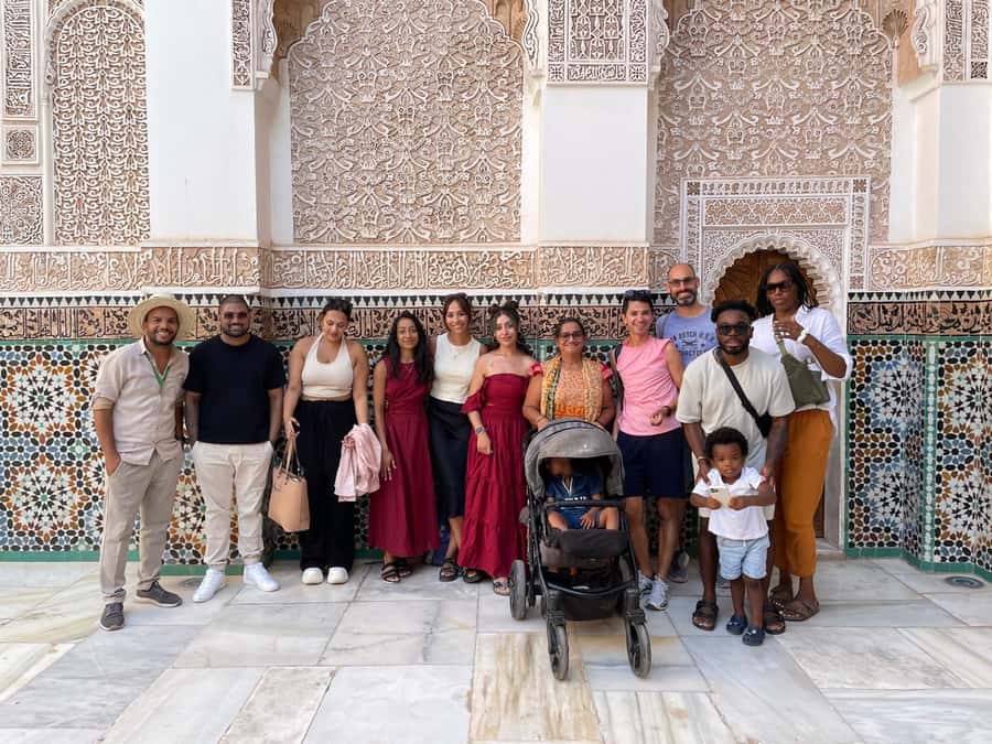 Marrakech: 3-Hour Monuments, Souks & Old Medina Walking Tour - Ben Youssef Madrasa and its precise decoration