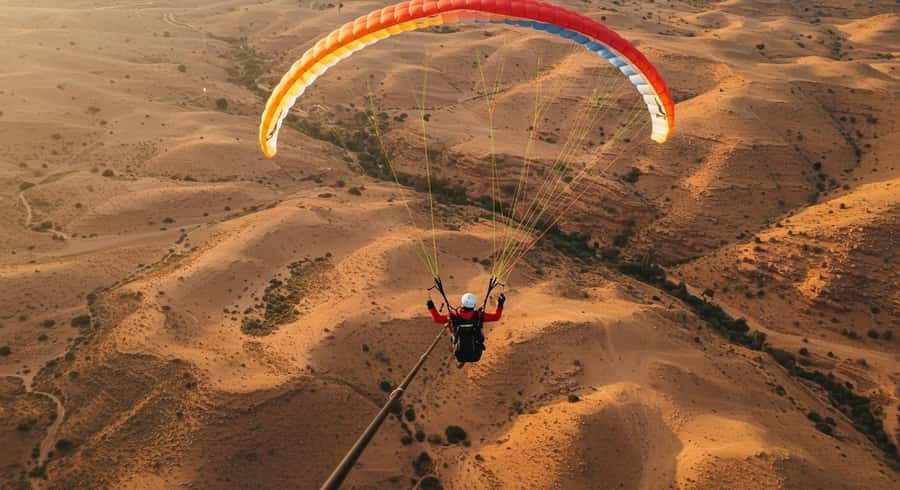 Marrakech Adventure: Paragliding, Camel Ride & Breakfast - The quiet side of the day at Agafay Desert