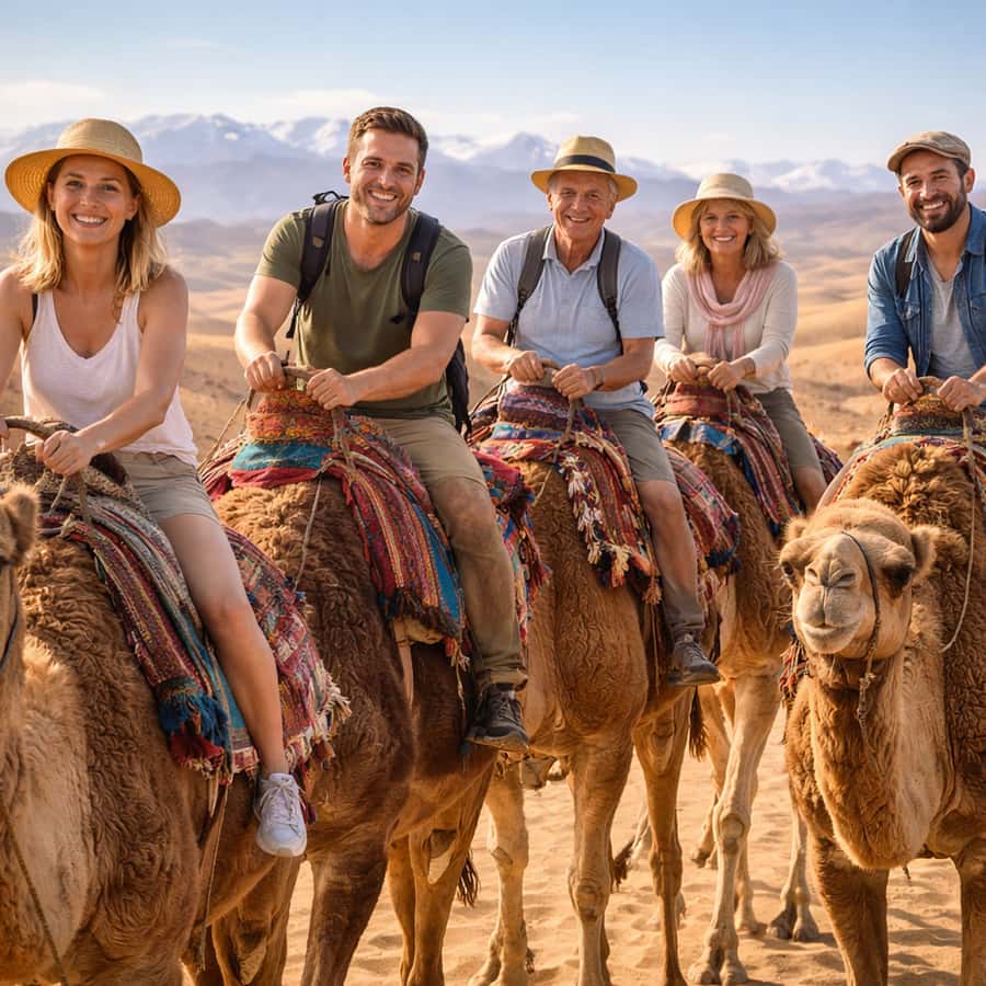 Marrakech: Agafay Desert Camel Ride & Quad with Dinner Show - A short argan oil cooperative visit