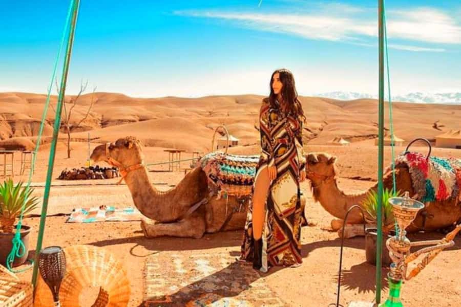 Marrakech: Agafay Desert Camp Lunch with Camel Ride and Pool - Key points at a glance