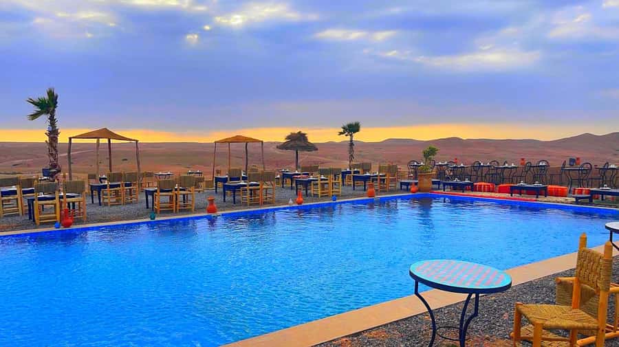 Marrakech: Agafay Desert Camp Lunch with Camel Ride and Pool - Arriving at the desert camp