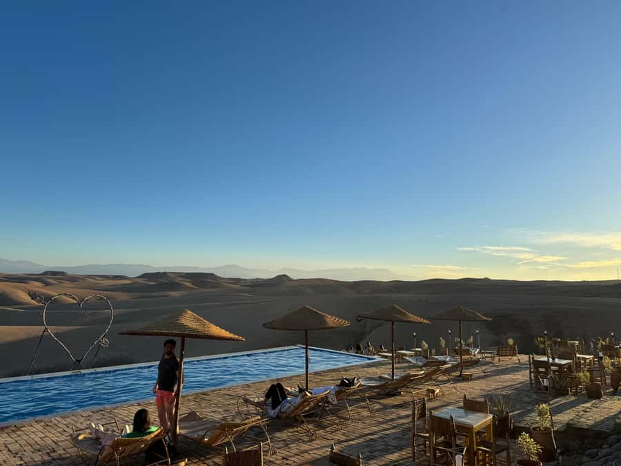 Marrakech: Agafay Desert Escape with Swimming Pool and Lunch - A three-course lunch with familiar Moroccan flavors