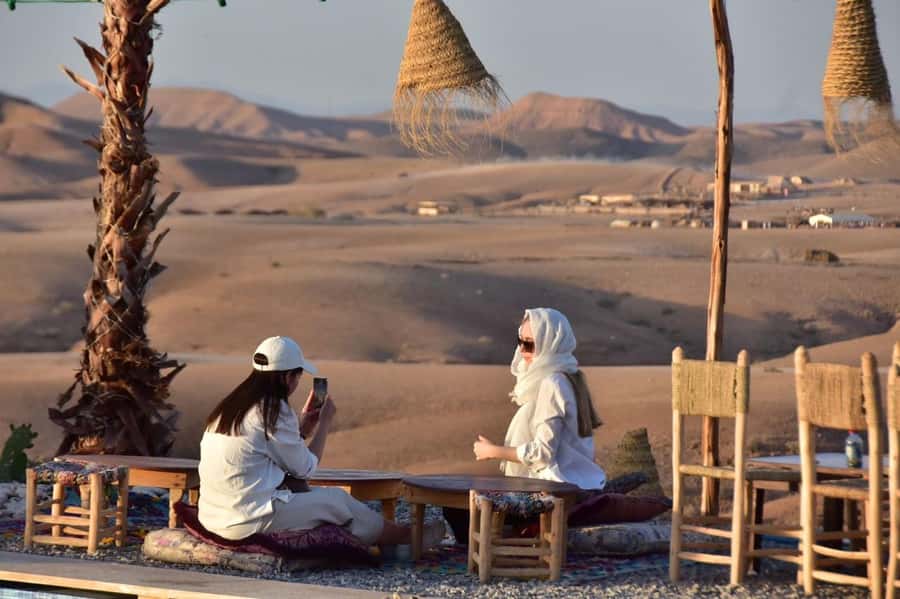 Marrakech: Agafay Desert, Lunch, Camel Ride, & Swimming Pool - The camel ride slows everything down
