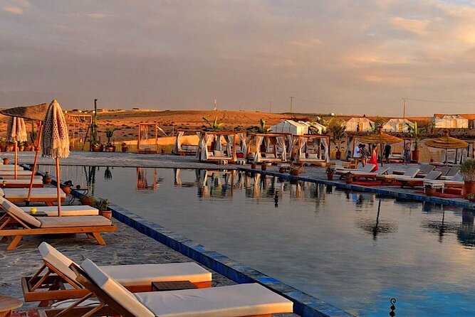 Marrakech Agafay Desert Package Quad Bike&Camel POOL Dinner Show. - A short camel ride with a classic desert feel