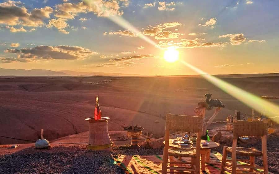 Marrakech: Agafay Desert Quad Bike Tour with Moroccan Tea - Moroccan tea in a quiet desert setting